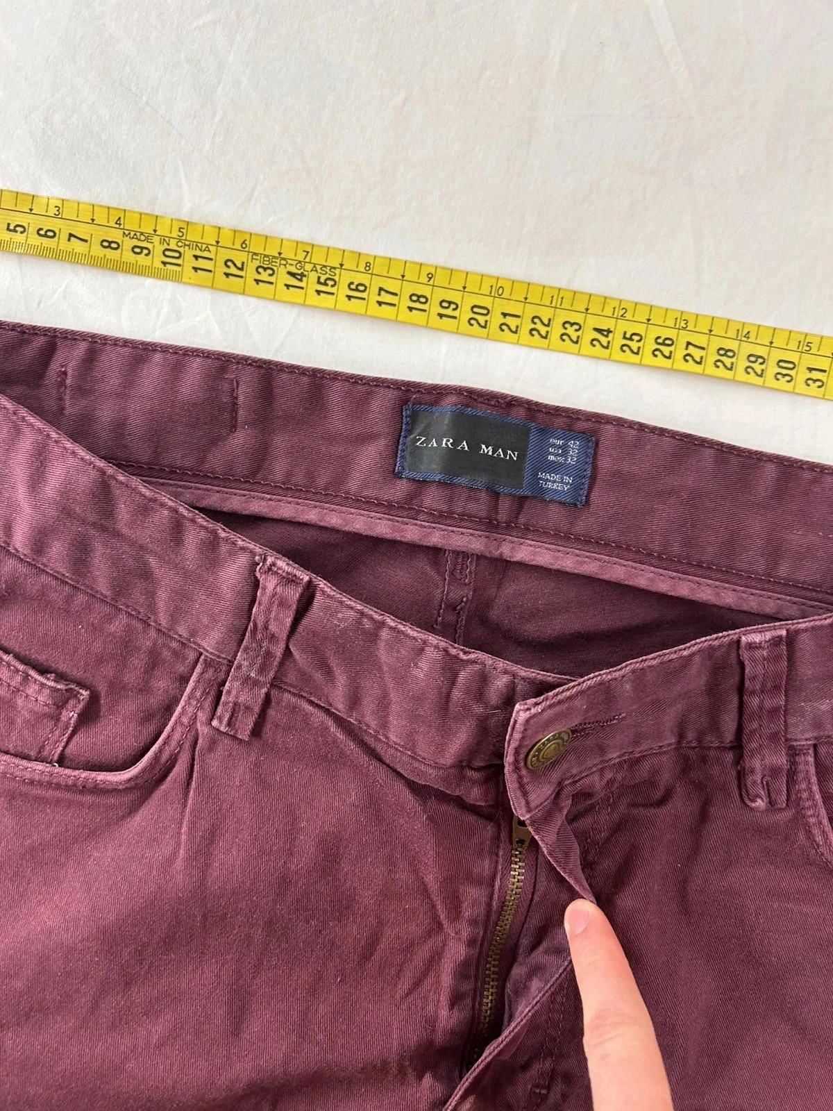 Rode bordeaux vintage jeans Zara Man – photo 8